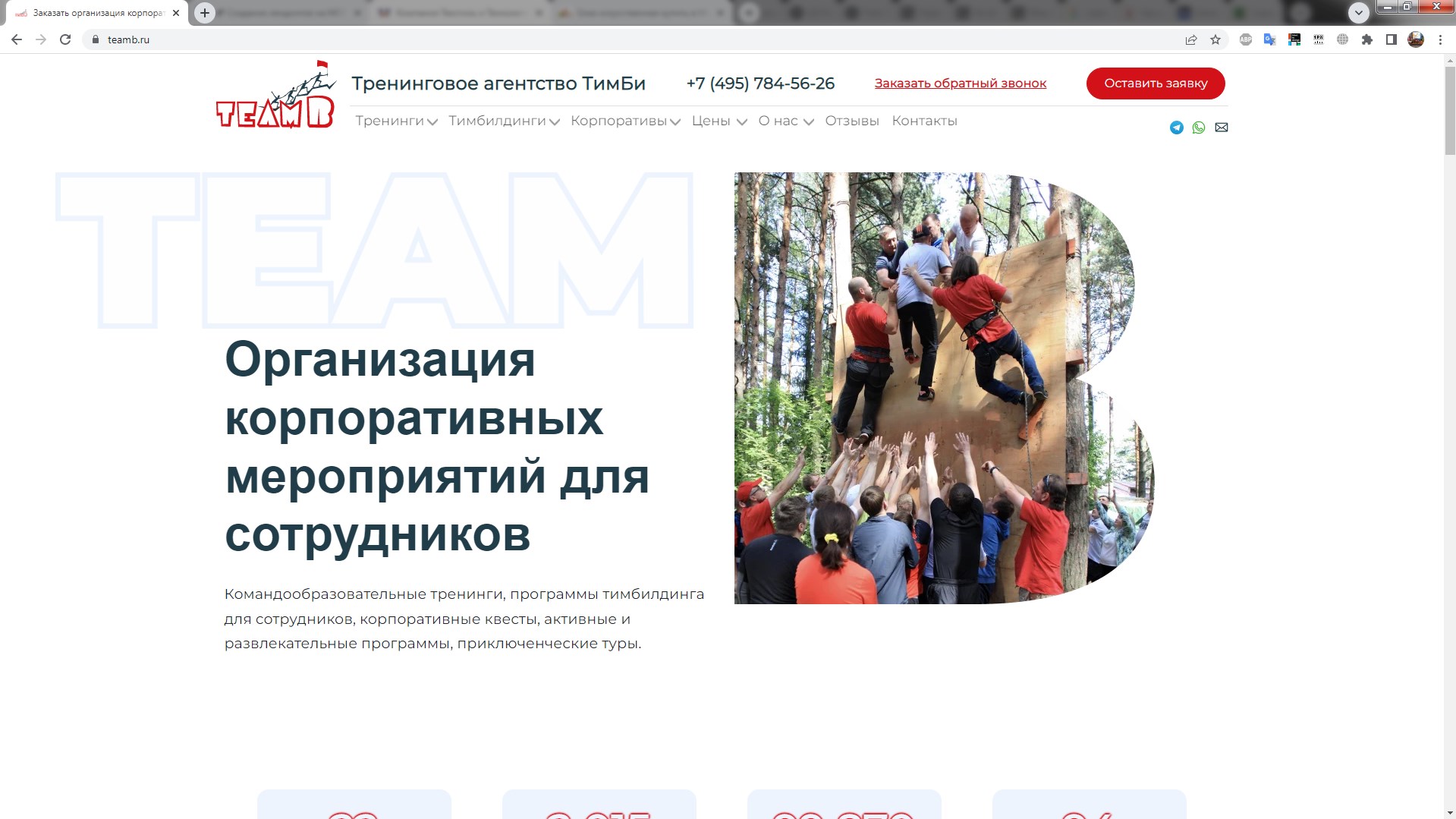 тимбилдинг и корпоративные программы